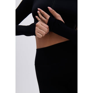 Disora Disora Black Longsleeve Seamless Jacket