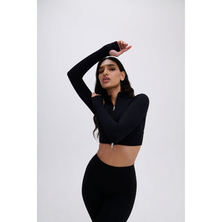Disora Disora Black Longsleeve Seamless Jacket