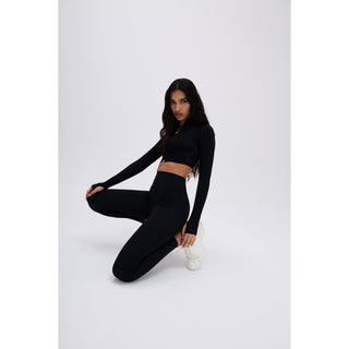 Disora Disora Black Longsleeve Seamless Jacket