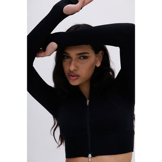 Disora Disora Black Longsleeve Seamless Jacket
