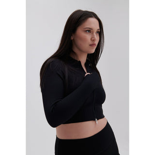 Disora Disora Black Longsleeve Seamless Jacket