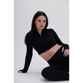Disora Disora Black Longsleeve Seamless Jacket