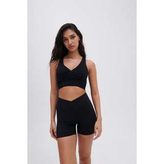 Disora Disora Black Wrap Around Seamless Sports Bra