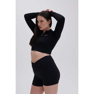 Disora Disora Black Zip Longsleeve Seamless Jacket