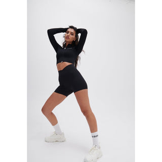 Disora Disora Black Zip Longsleeve Seamless Jacket