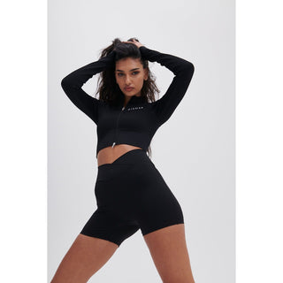 Disora Disora Black Zip Longsleeve Seamless Jacket
