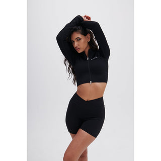 Disora Disora Black Zip Longsleeve Seamless Jacket
