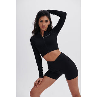 Disora Disora Black Zip Longsleeve Seamless Jacket