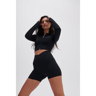 Disora Disora Black Zip Longsleeve Seamless Jacket