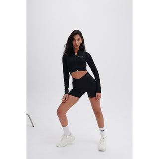 Disora Disora Black Zip Longsleeve Seamless Jacket