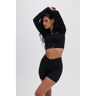Disora Disora Black Zip Longsleeve Seamless Jacket