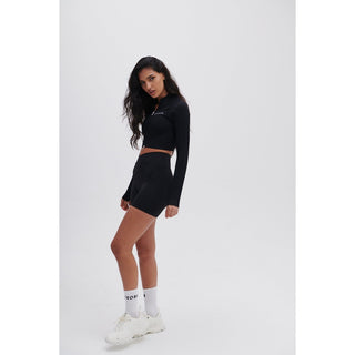 Disora Disora Black Zip Longsleeve Seamless Jacket