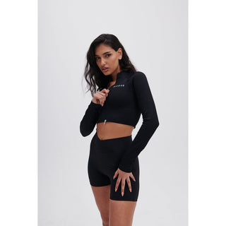Disora Disora Black Zip Longsleeve Seamless Jacket