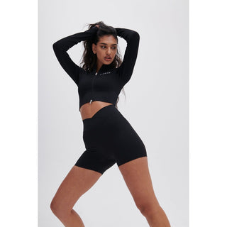Disora Disora Black Zip Longsleeve Seamless Jacket