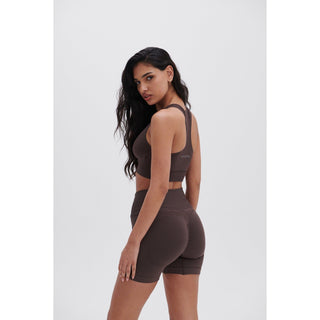 Disora Disora Chocolate V Waist Ruched Seamless Shorts