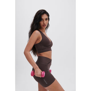 Disora Disora Chocolate Wrap Around Seamless Sports Bra
