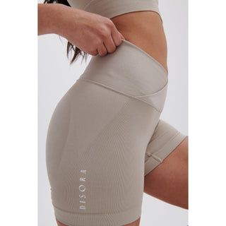 Disora Disora Dove Grey V Waist Ruched Seamless Shorts