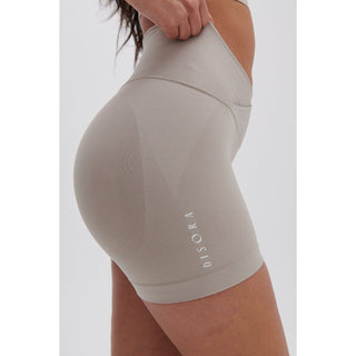 Disora Disora Dove Grey V Waist Ruched Seamless Shorts