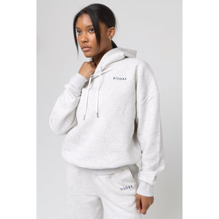 Disora Disora Embroidered Ash Grey Hoodie