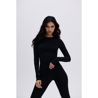 Disora Disora Pepper Black Crewneck Long Sleeve