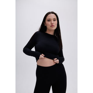 Disora Disora Pepper Black Crewneck Long Sleeve