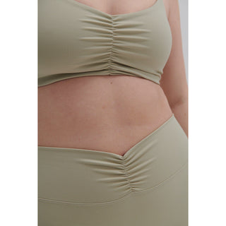 Disora Disora Sage Green Ruched Leggings