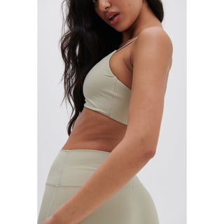 Disora Disora Sage Green Ruched Sports Bra