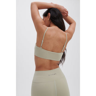 Disora Disora Sage Green Ruched Sports Bra