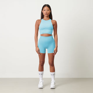 Disora Disora High Neck Sports Bra - Azure Blue