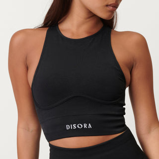 Disora Disora High Neck Sports Bra - Midnight Black
