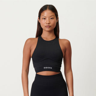 Disora Disora High Neck Sports Bra - Midnight Black