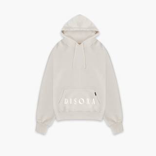 Disora Disora Pouch Logo Hoodie - Cream