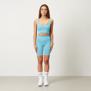 Disora Disora Seamless High Waisted Cycling Shorts - Azure Blue