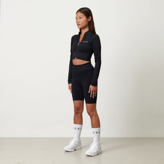 Disora Disora Seamless High Waisted Cycling Shorts - Midnight Black