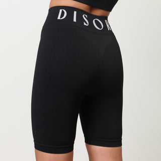 Disora Disora Seamless High Waisted Cycling Shorts - Midnight Black