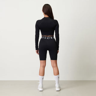 Disora Disora Seamless High Waisted Cycling Shorts - Midnight Black