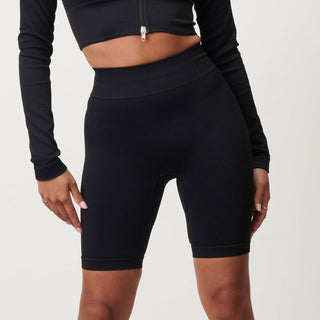 Disora Disora Seamless High Waisted Cycling Shorts - Midnight Black