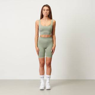 Disora Disora Seamless High Waisted Cycling Shorts - Pistachio Green