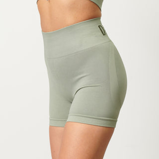 Disora Disora Seamless Ruched Micro Shorts - Pistachio Green