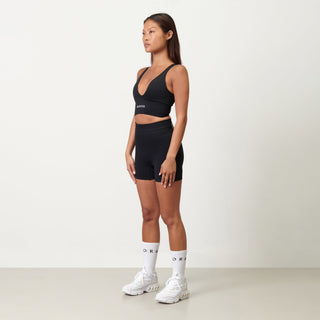 Disora Disora V-Neck Sports Bra - Midnight Black