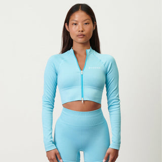 Disora Disora Zip Sports Jacket L/S - Azure Blue