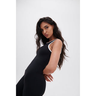 Disora DISORA PEPPER BLACK CONTRAST JUMPSUIT