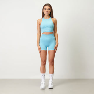 Disora Disora High Neck Sports Bra - Azure Blue