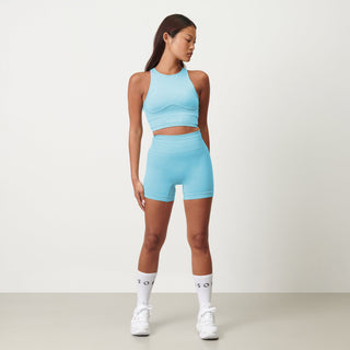 Disora Disora High Neck Sports Bra - Azure Blue
