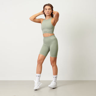 Disora Disora High Neck Sports Bra - Pistachio Green