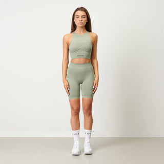 Disora Disora High Neck Sports Bra - Pistachio Green