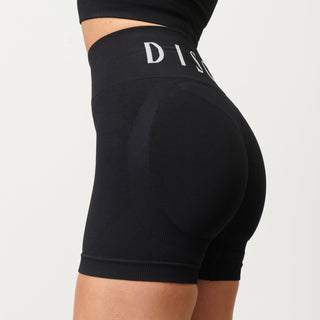 Disora Disora Seamless Ruched Micro Shorts - Midnight Black
