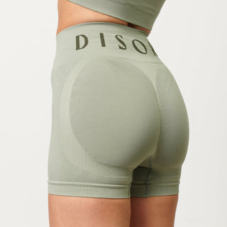 Disora Disora Seamless Ruched Micro Shorts - Pistachio Green