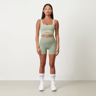 Disora Disora Square Neck Sports Bra - Pistachio Green