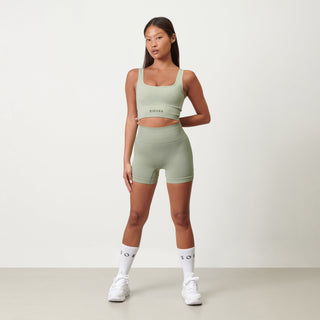 Disora Disora Square Neck Sports Bra - Pistachio Green